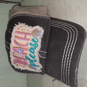 Beach Please Trucker Mesh Baseball Hat Cap Headwear KBETHO Vintage Look NWT Cute